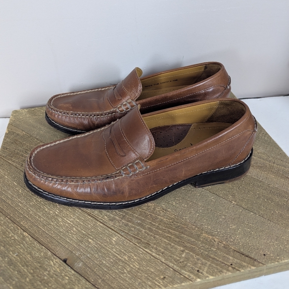 Cole Haan Brown Leather Penny Loafers | Classic Preppy Loafers | Women’s 9